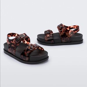 Melissa tortoiseshell platform sandals